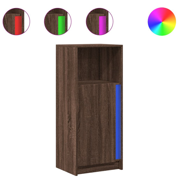 LED Sideboard Braun Eiche 100cm