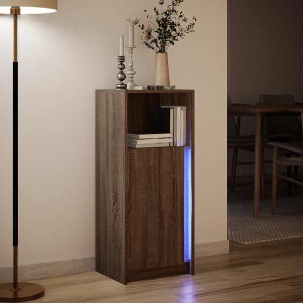 LED Sideboard Braun Eiche 100cm