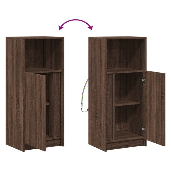 LED Sideboard Braun Eiche 100cm