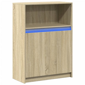 LED Sideboard Sonoma Eiche 72x34x100 cm