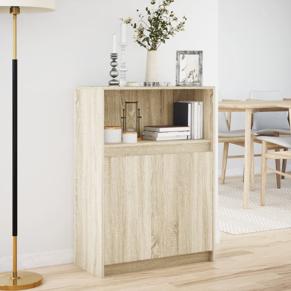 LED Sideboard Sonoma Eiche 72x34x100 cm