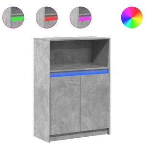 LED Sideboard Betongrau 72x34x100cm