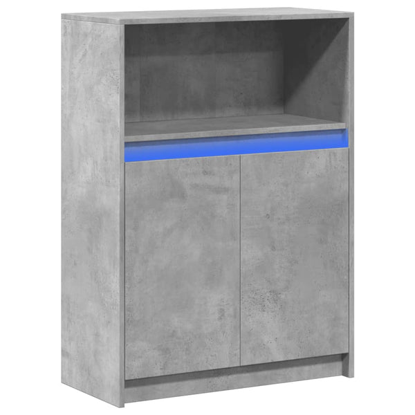 LED Sideboard Betongrau 72x34x100cm
