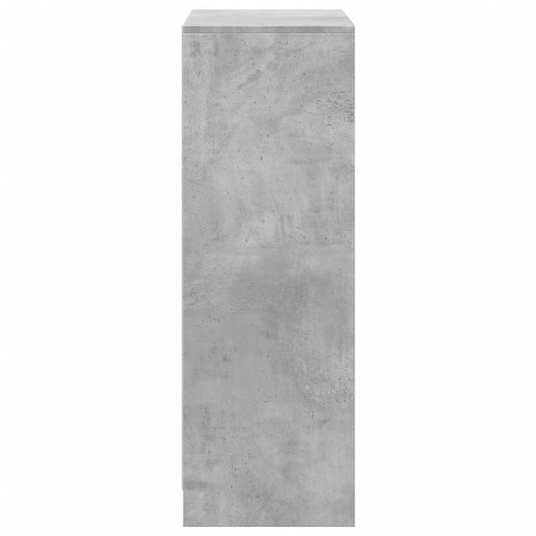LED Sideboard Betongrau 72x34x100cm