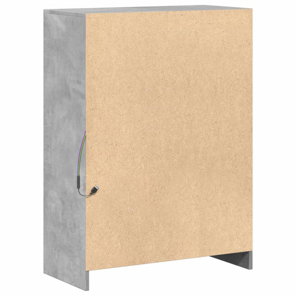 LED Sideboard Betongrau 72x34x100cm