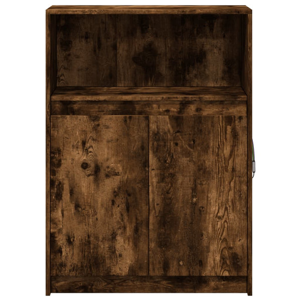 Sideboard Räuchereiche mit LED 72x34x100 cm