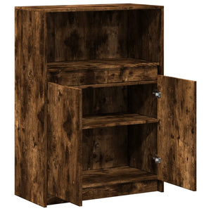 Sideboard Räuchereiche mit LED 72x34x100 cm