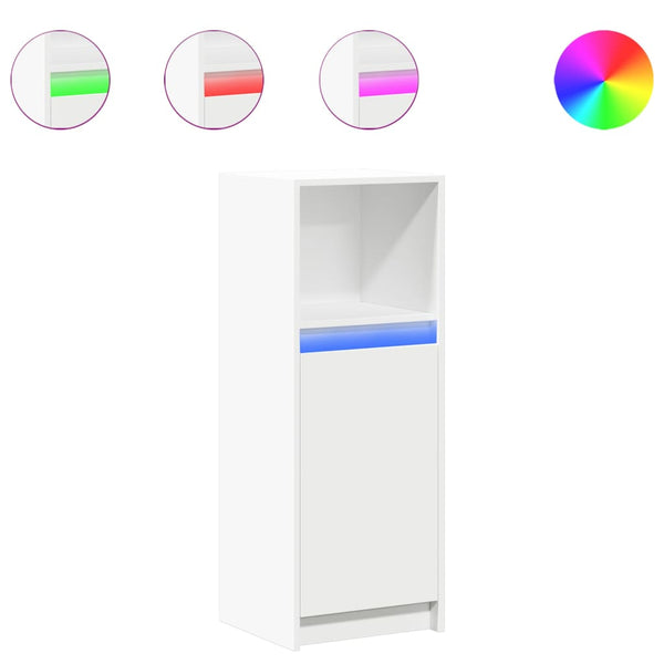 LED Sideboard Weiß 38x34x100cm