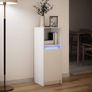 LED Sideboard Weiß 38x34x100cm