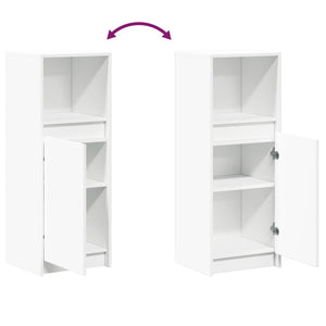 LED Sideboard Weiß 38x34x100cm
