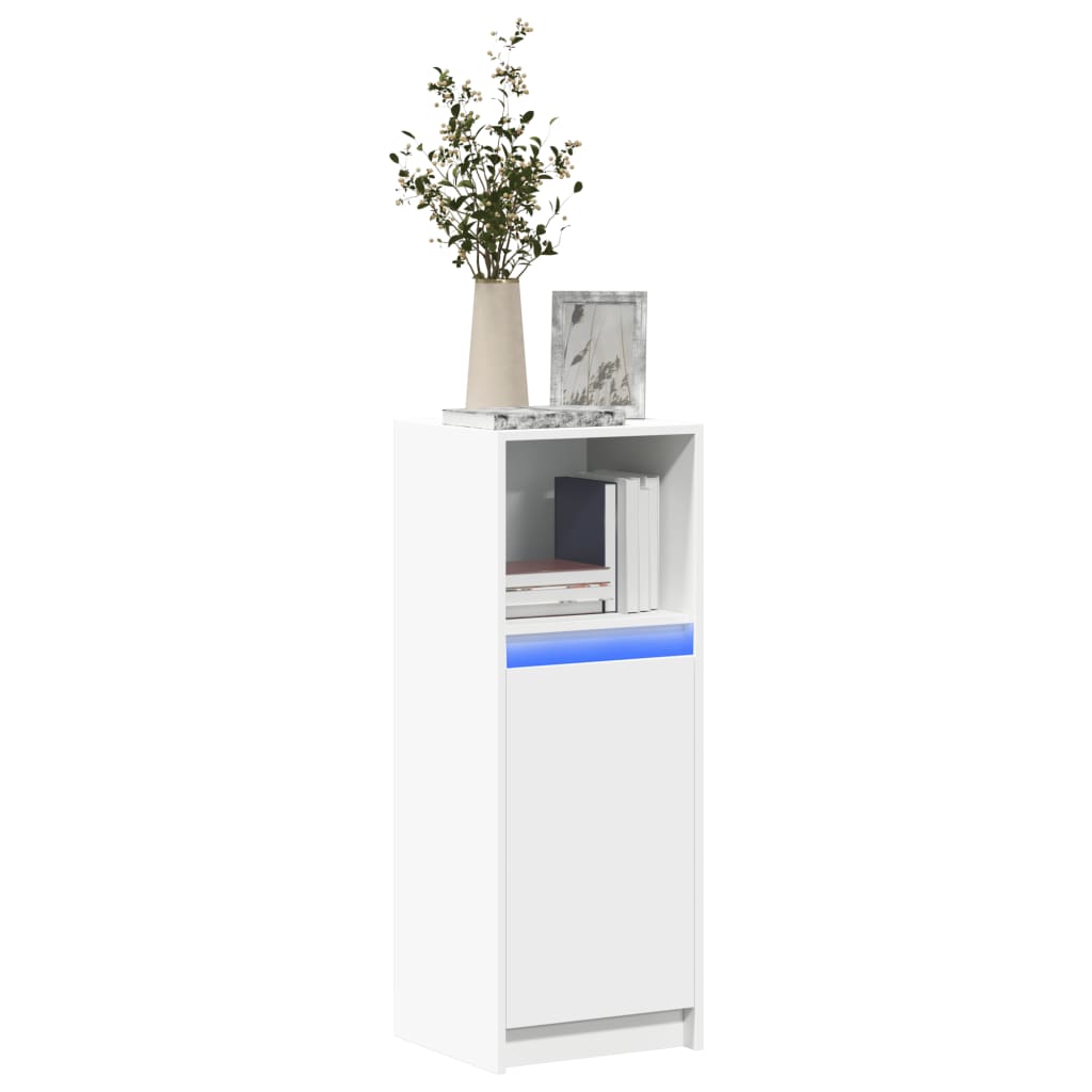 LED Sideboard Weiß 38x34x100cm