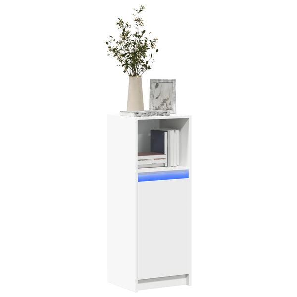 LED Sideboard Weiß 38x34x100cm