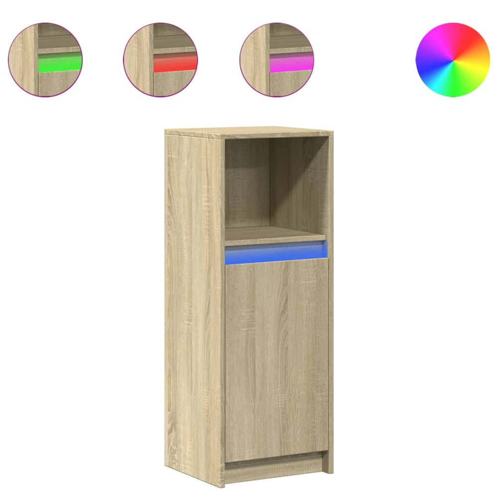 LED Sideboard Sonoma Eiche 100cm