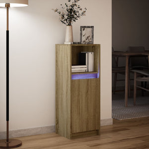 LED Sideboard Sonoma Eiche 100cm