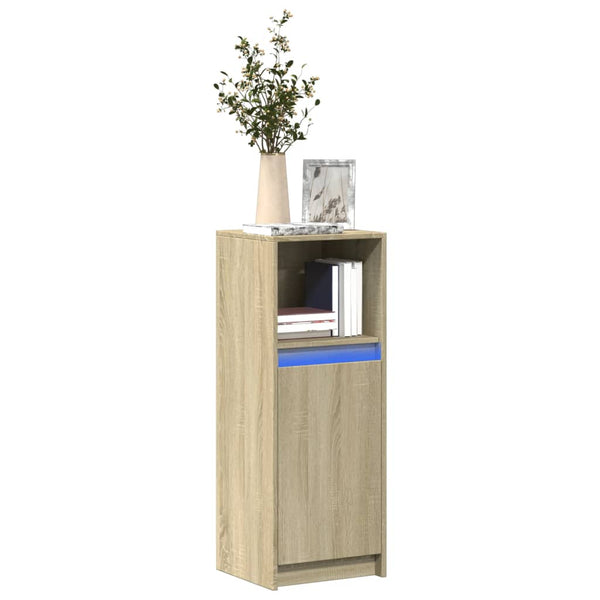 LED Sideboard Sonoma Eiche 100cm