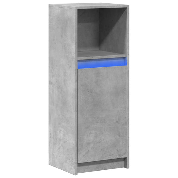 LED Sideboard Betongrau 38x34x100 cm