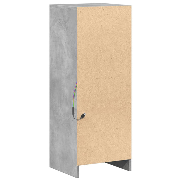 LED Sideboard Betongrau 38x34x100 cm