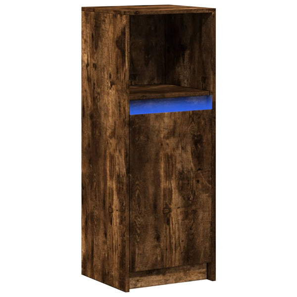 LED Sideboard Räuchereiche 100 cm