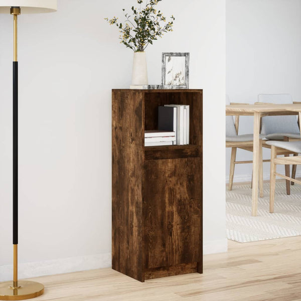 LED Sideboard Räuchereiche 100 cm