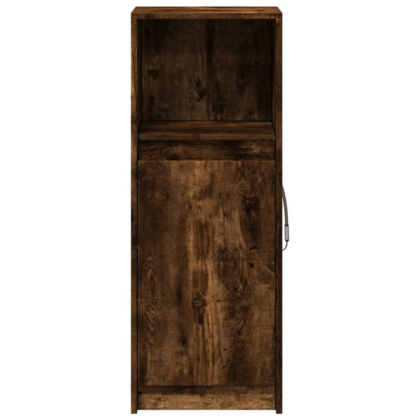 LED Sideboard Räuchereiche 100 cm