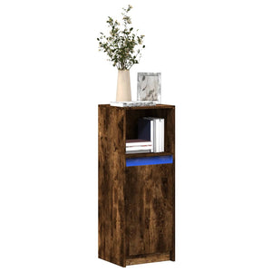 LED Sideboard Räuchereiche 100 cm