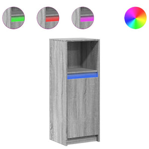 LED Sideboard Grau Sonoma 100 cm