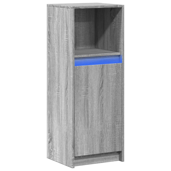 LED Sideboard Grau Sonoma 100 cm