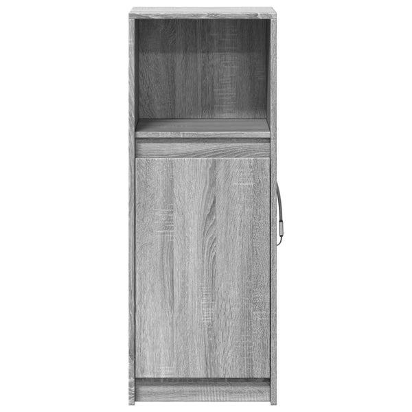 LED Sideboard Grau Sonoma 100 cm