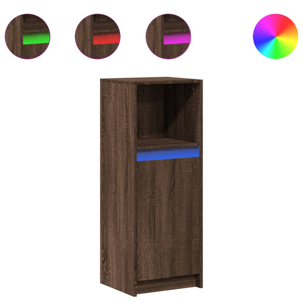 LED Sideboard Braun Eiche 100cm