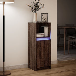 LED Sideboard Braun Eiche 100cm