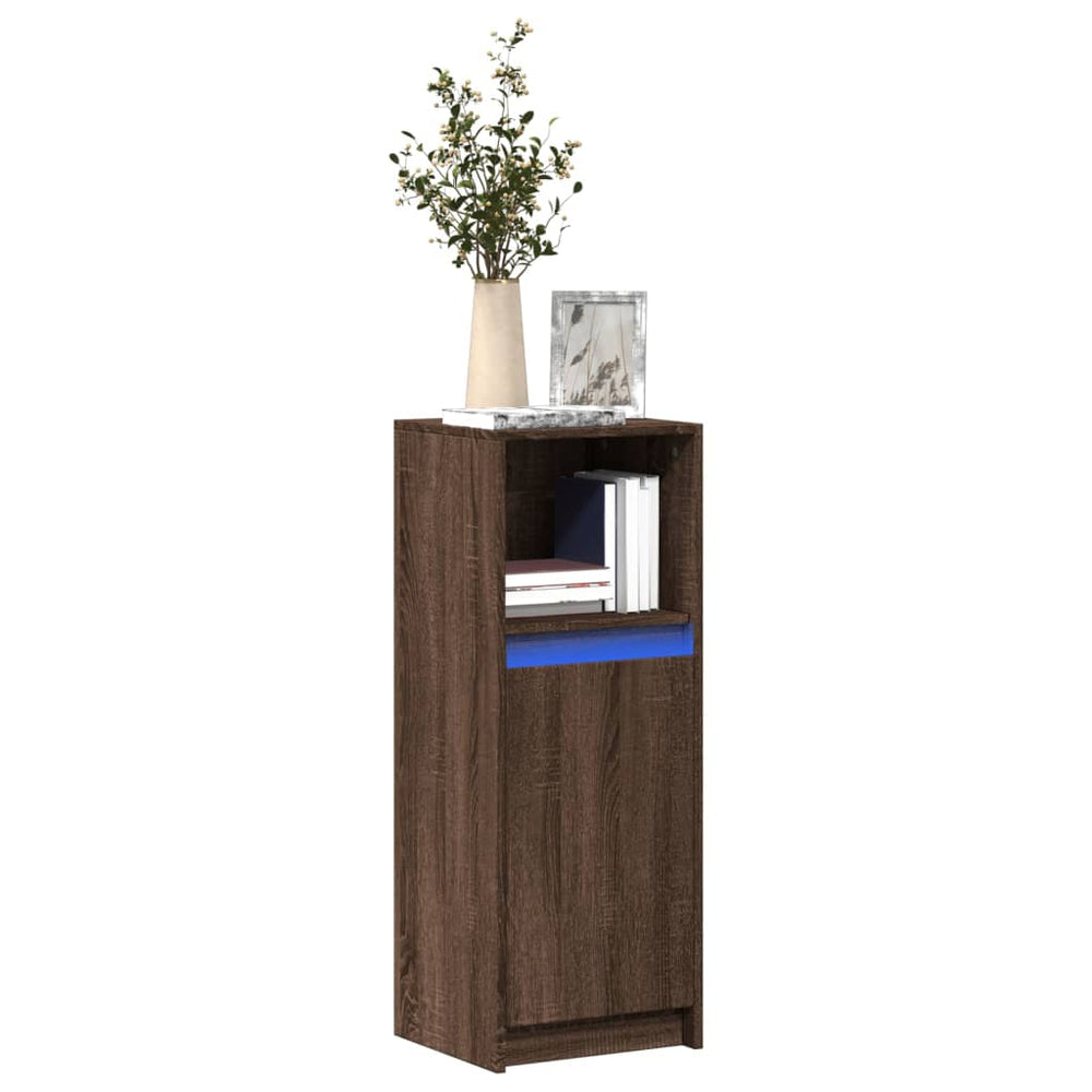 LED Sideboard Braun Eiche 100cm