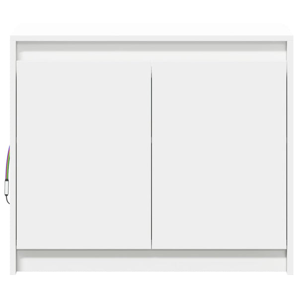 LED Sideboard Weiß 72x34x61cm