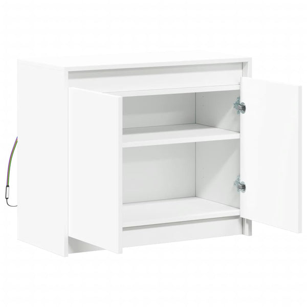 LED Sideboard Weiß 72x34x61cm