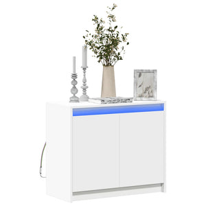 LED Sideboard Weiß 72x34x61cm