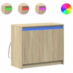 LED Sideboard Sonoma Eiche 72 cm
