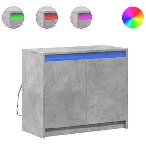 LED Sideboard Betongrau 72x61 cm