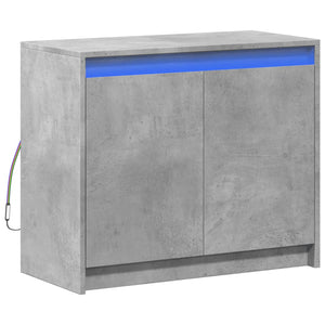 LED Sideboard Betongrau 72x61 cm