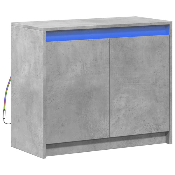 LED Sideboard Betongrau 72x61 cm