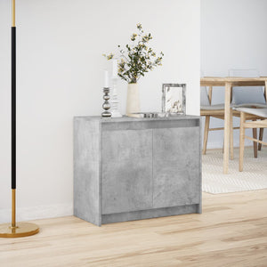LED Sideboard Betongrau 72x61 cm