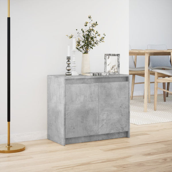 LED Sideboard Betongrau 72x61 cm
