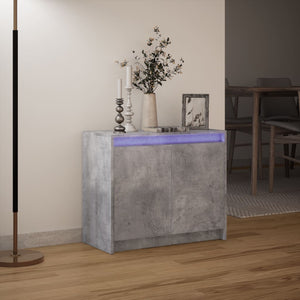 LED Sideboard Betongrau 72x61 cm