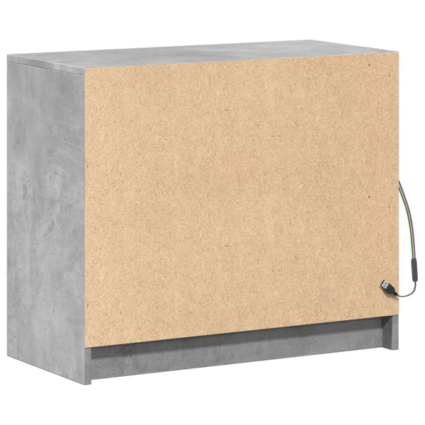LED Sideboard Betongrau 72x61 cm