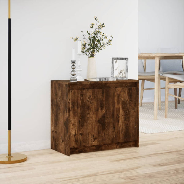 LED Sideboard Räuchereiche 72x61 cm
