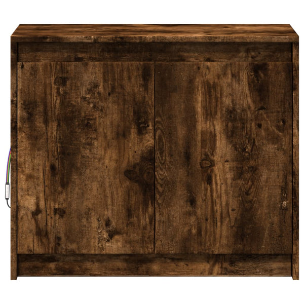LED Sideboard Räuchereiche 72x61 cm