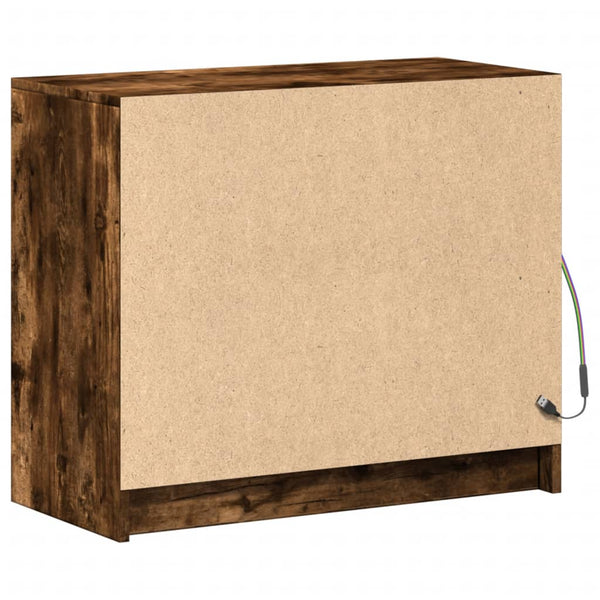 LED Sideboard Räuchereiche 72x61 cm