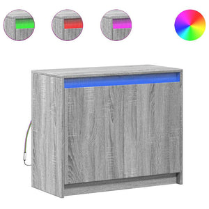 LED Sideboard Grau Sonoma 72x61 cm