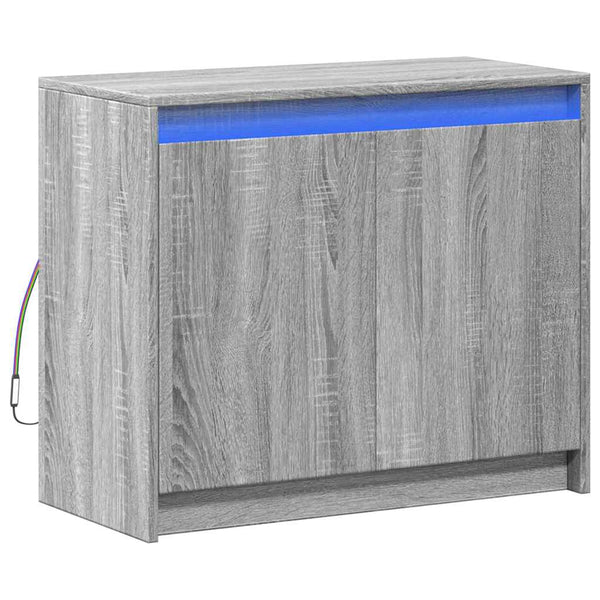 LED Sideboard Grau Sonoma 72x61 cm