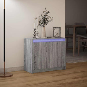 LED Sideboard Grau Sonoma 72x61 cm