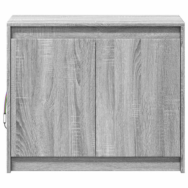 LED Sideboard Grau Sonoma 72x61 cm