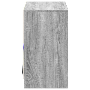 LED Sideboard Grau Sonoma 72x61 cm